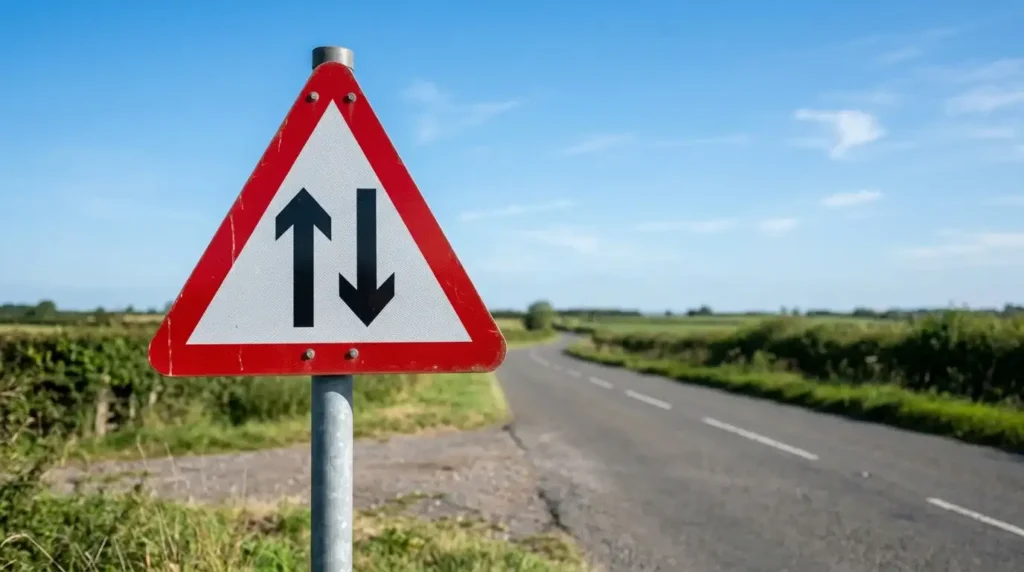 What is the Two Way Traffic Sign? UK Highway Code & DVSA Rules Explained